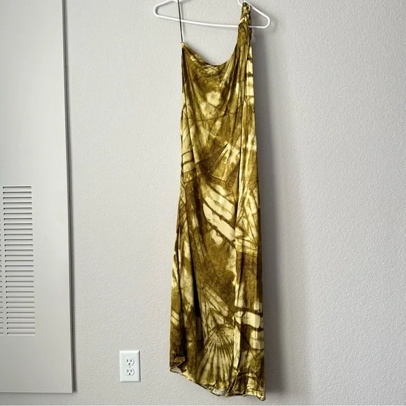 New $119 Zara Asymmetric Khaki Dress Limited Edition 3272/166 XS Extra Small - Picture 7 of 15